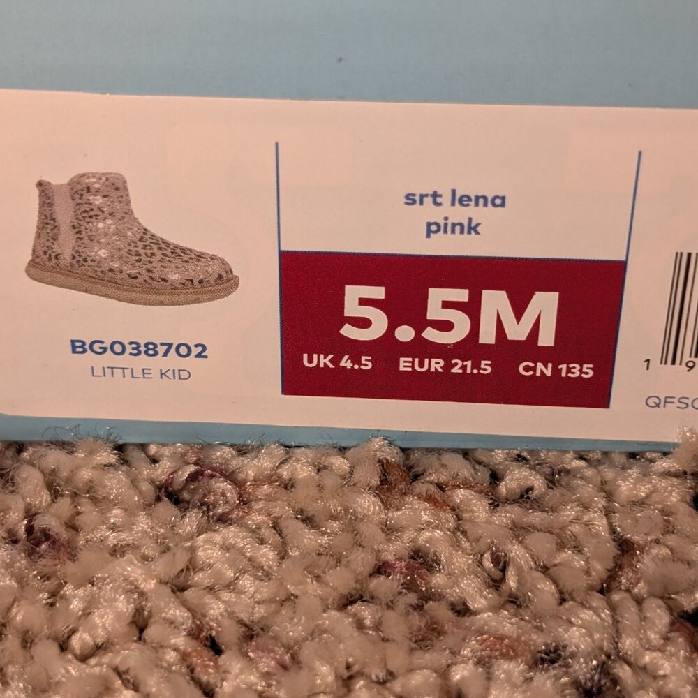 Stride Rite SRT Lena Pink Leopard Boots 5.5M - Picture 5 of 9
